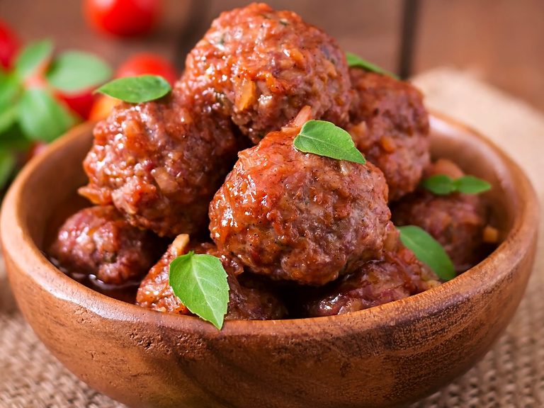 Polpette della Nonna meatballs in Napoli sauce, pizza catering Melbourne